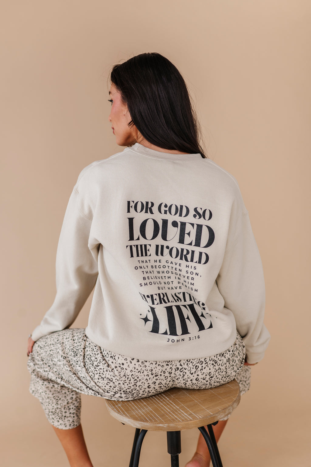 For God So Loved The World Crewneck - Sand