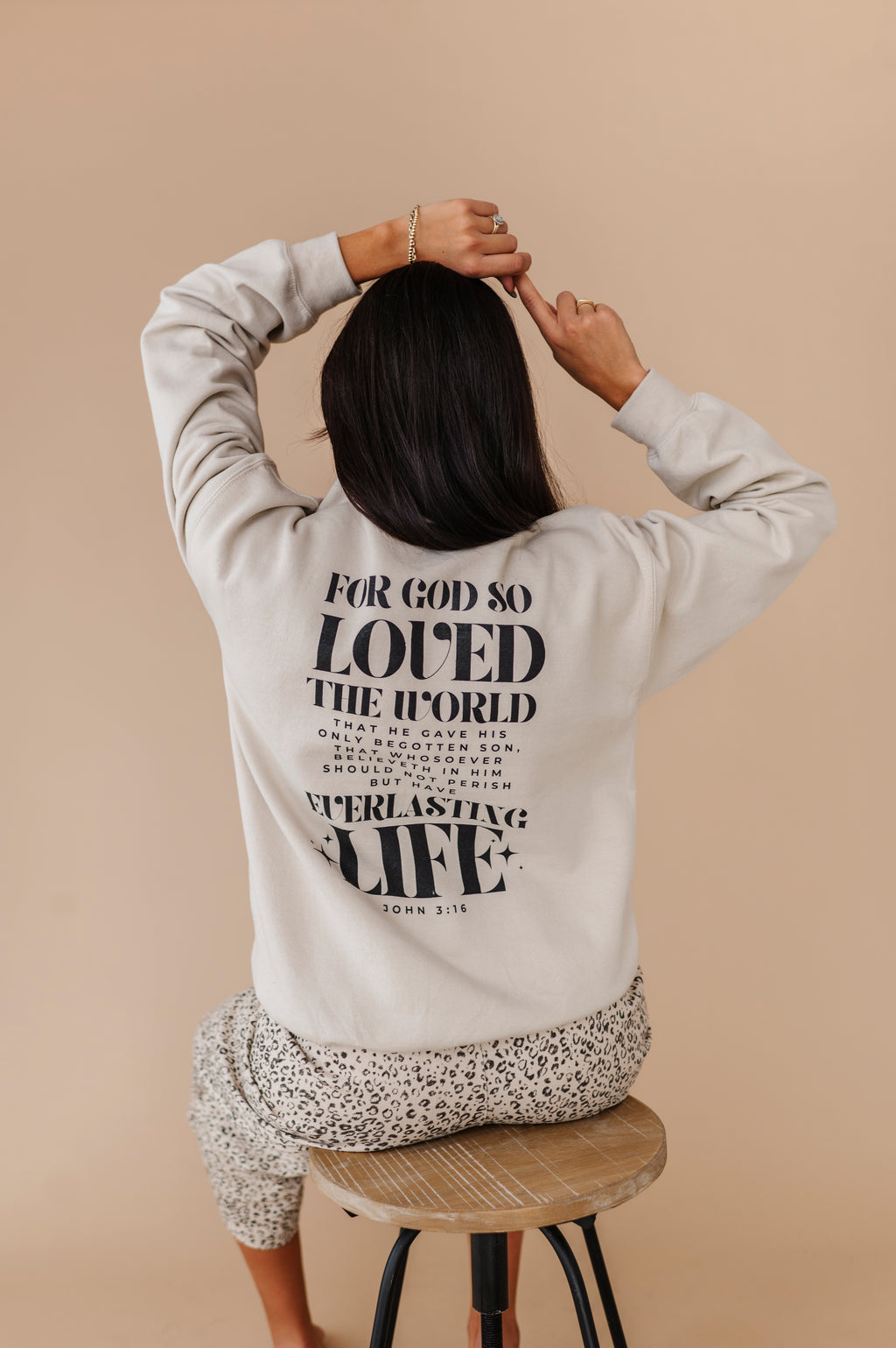 For God So Loved The World Crewneck - Sand