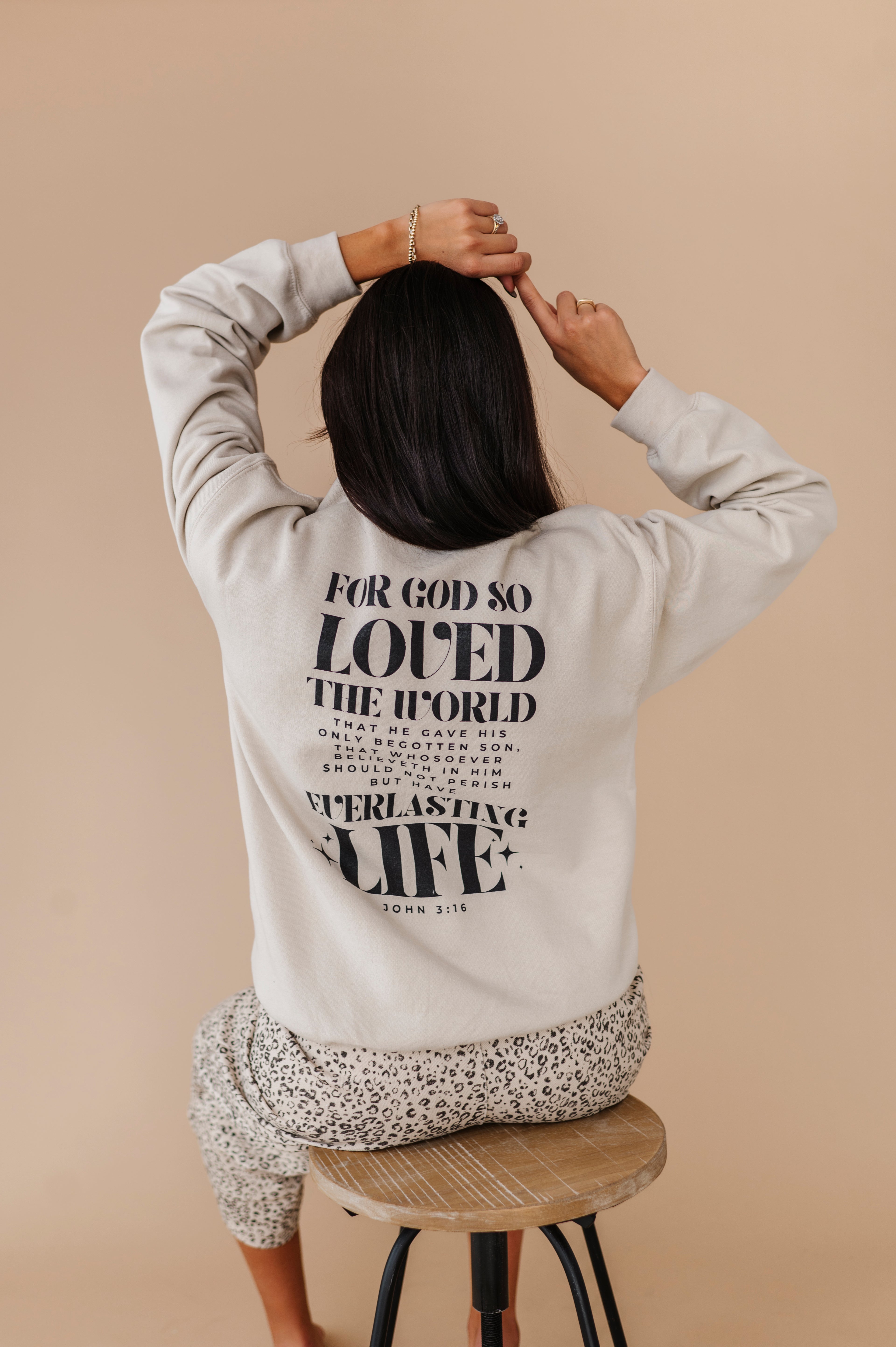 For God So Loved The World Crewneck - Sand