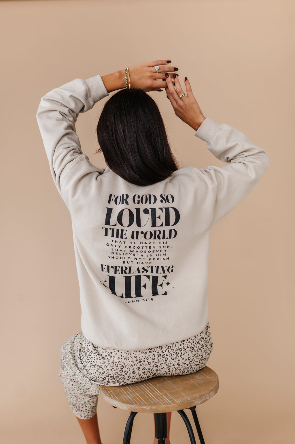 For God So Loved The World Crewneck - Sand