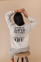 For God So Loved The World Crewneck - Sand