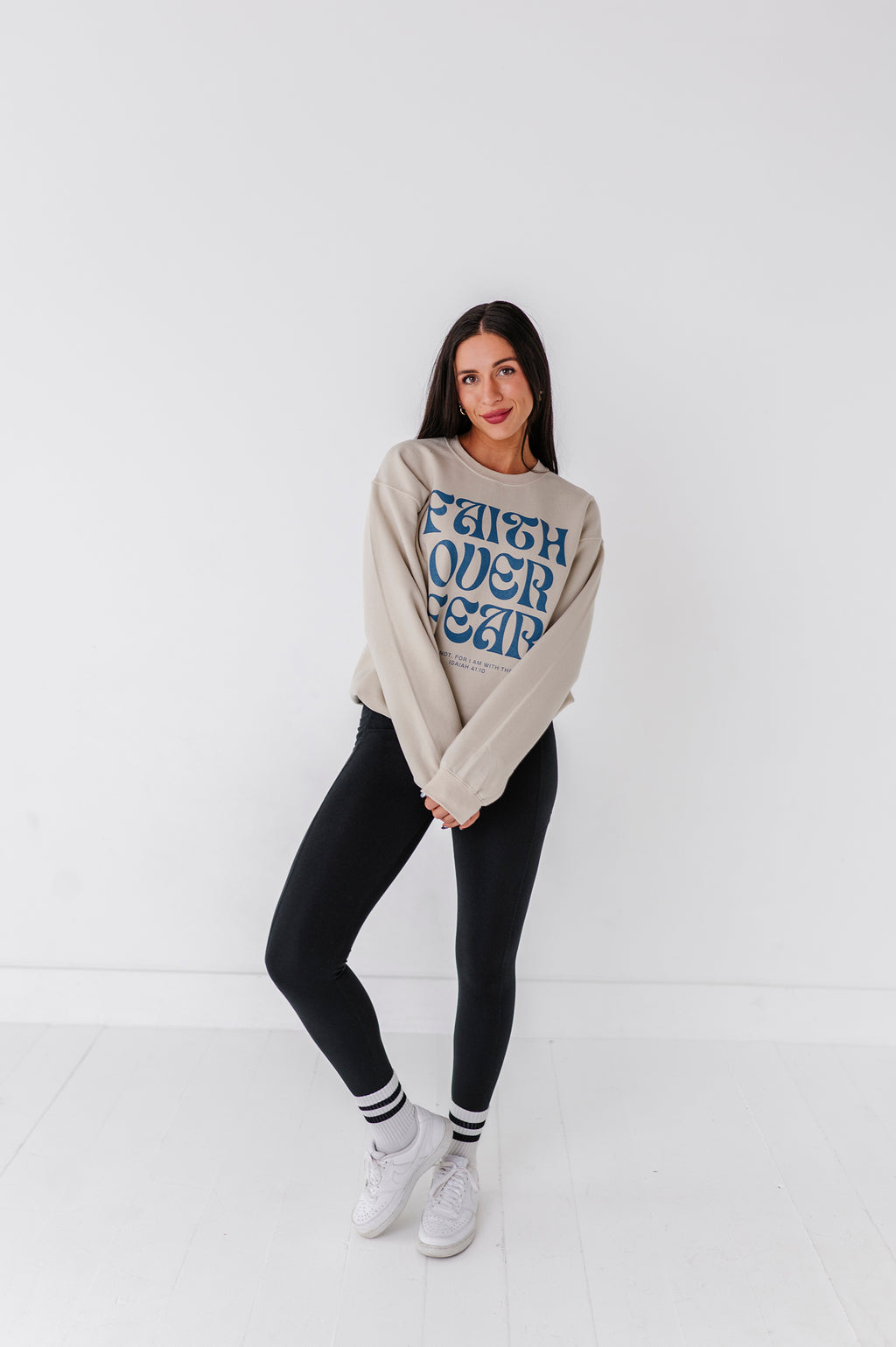 Faith Over Fear Adult Crewneck