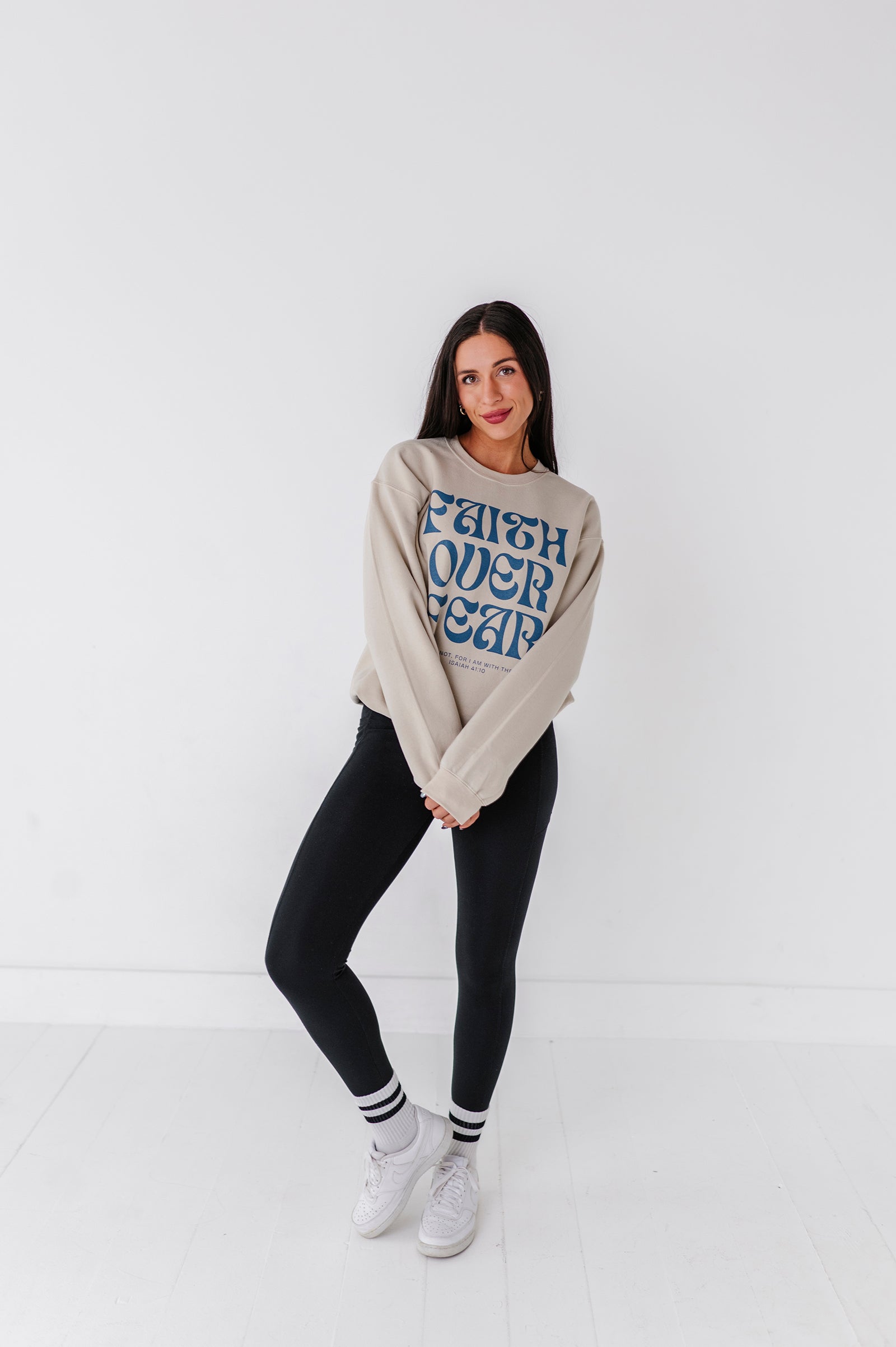 Faith Over Fear Adult Crewneck