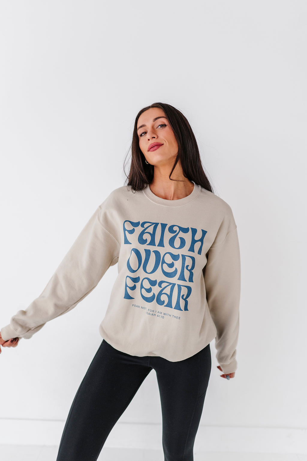 Faith Over Fear Adult Crewneck