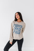 Faith Over Fear Adult Crewneck