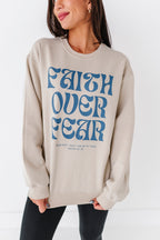 Faith Over Fear Adult Crewneck