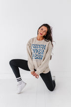 Faith Over Fear Adult Crewneck