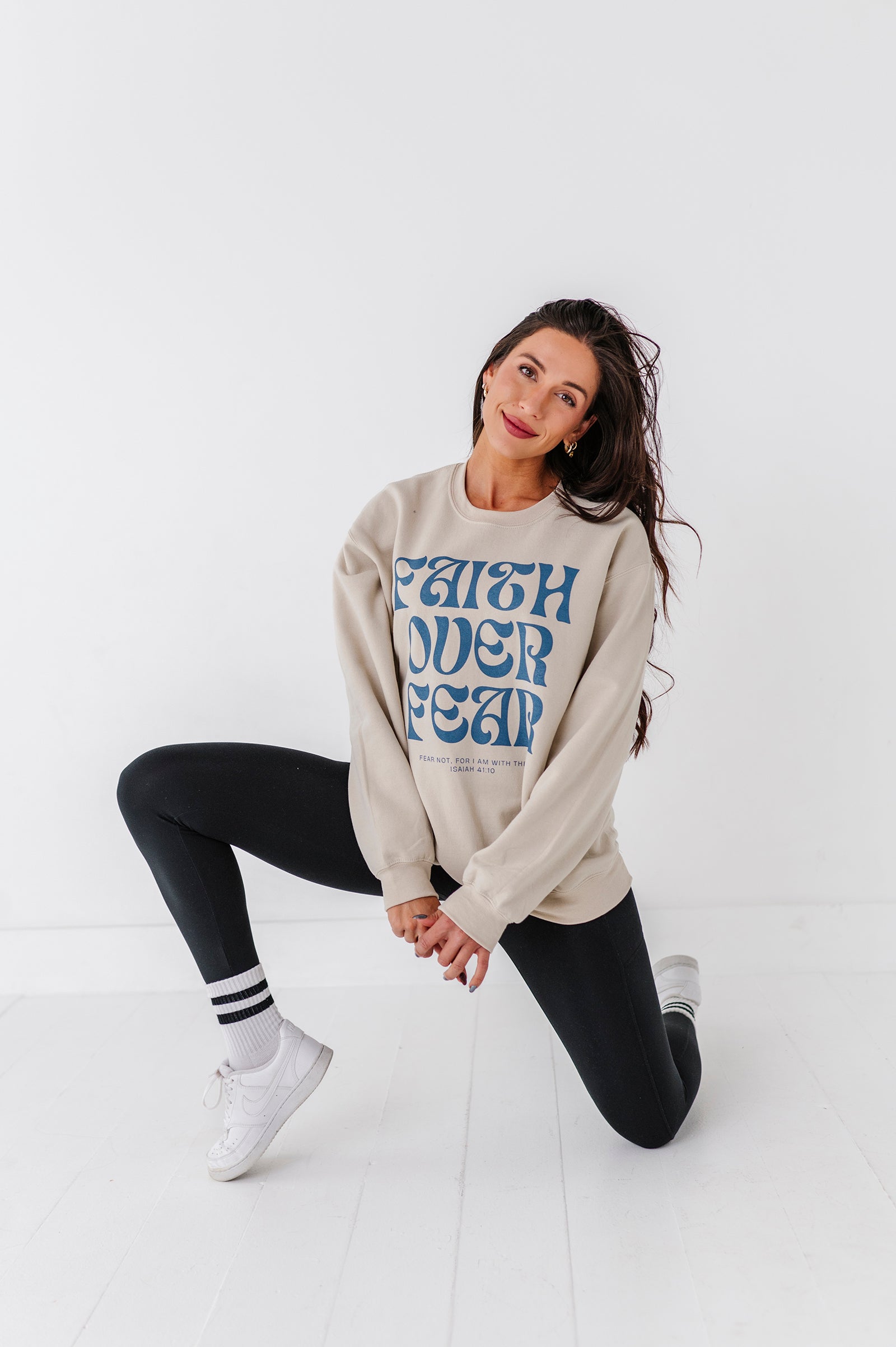 Faith Over Fear Adult Crewneck