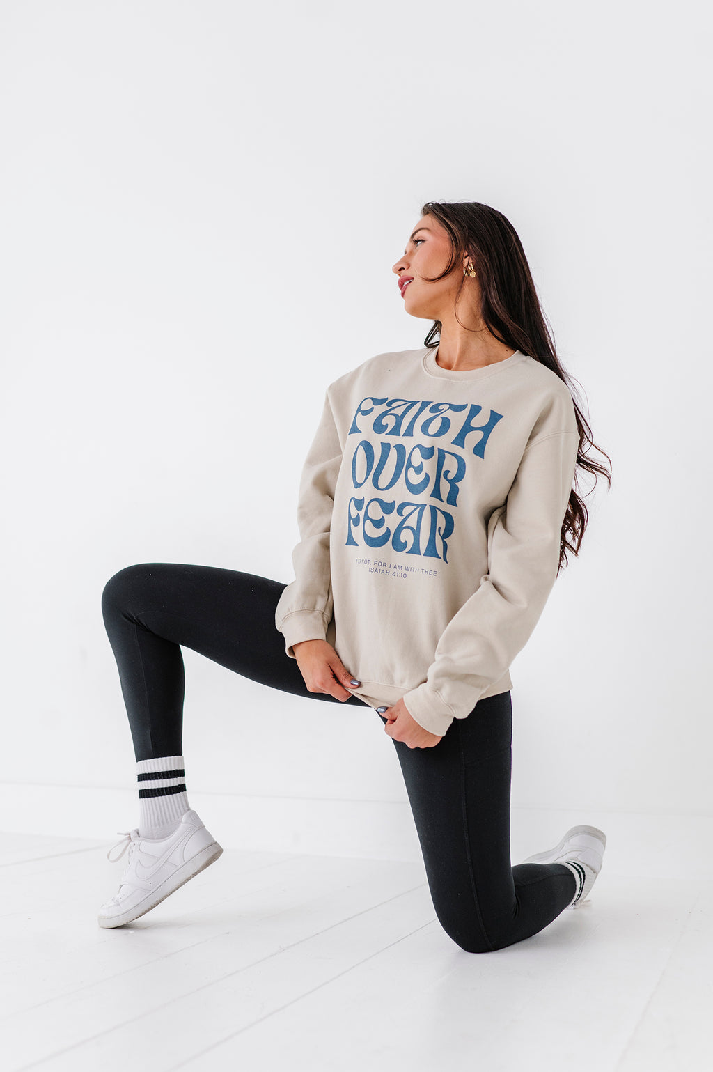 Faith Over Fear Adult Crewneck