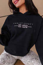 Christ Liveth In Me Hoodie - Black