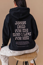 Christ Liveth In Me Hoodie - Black