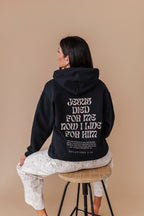 Christ Liveth In Me Hoodie - Black