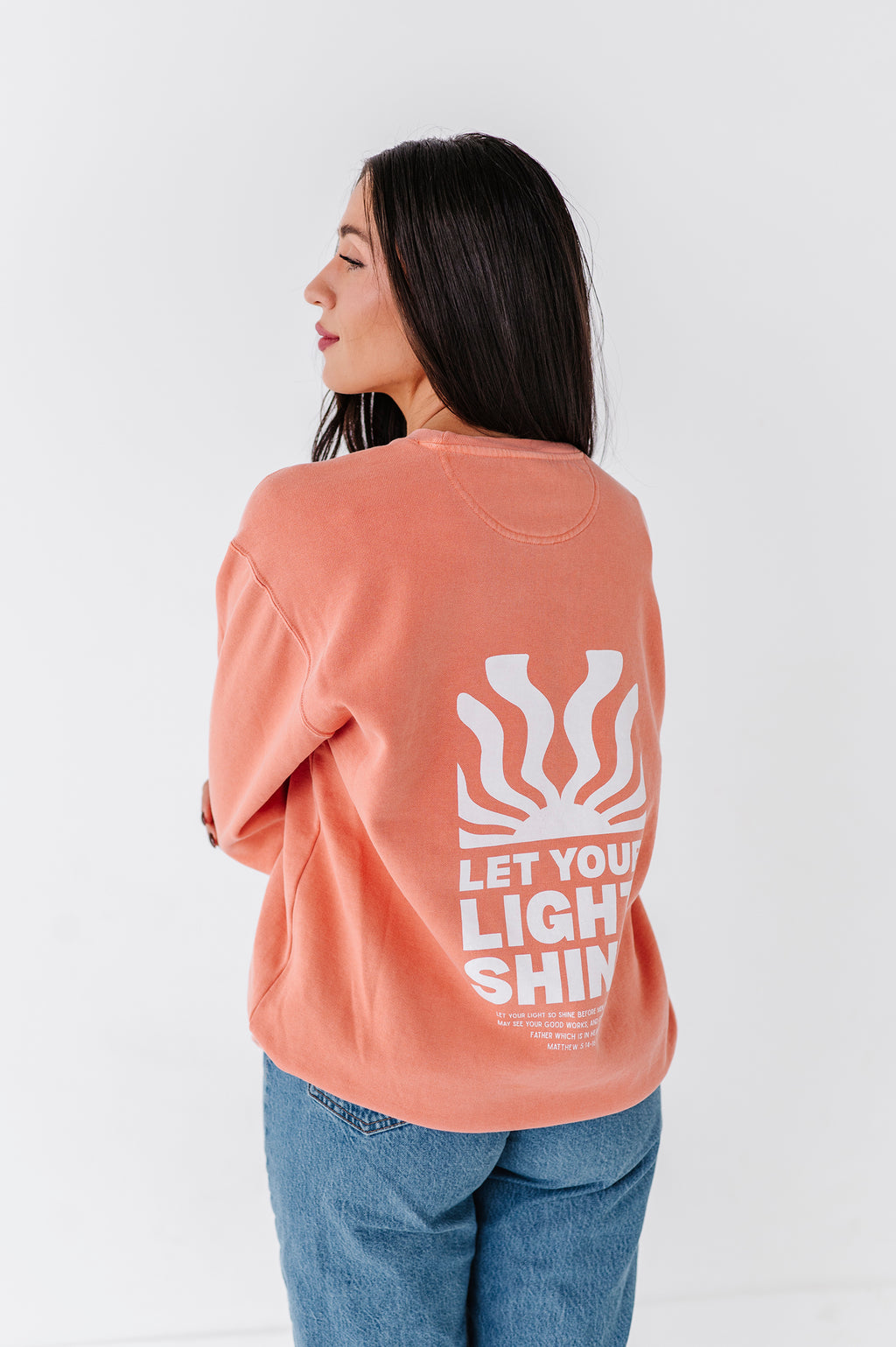 Let Your Light Shine Adult Crewneck