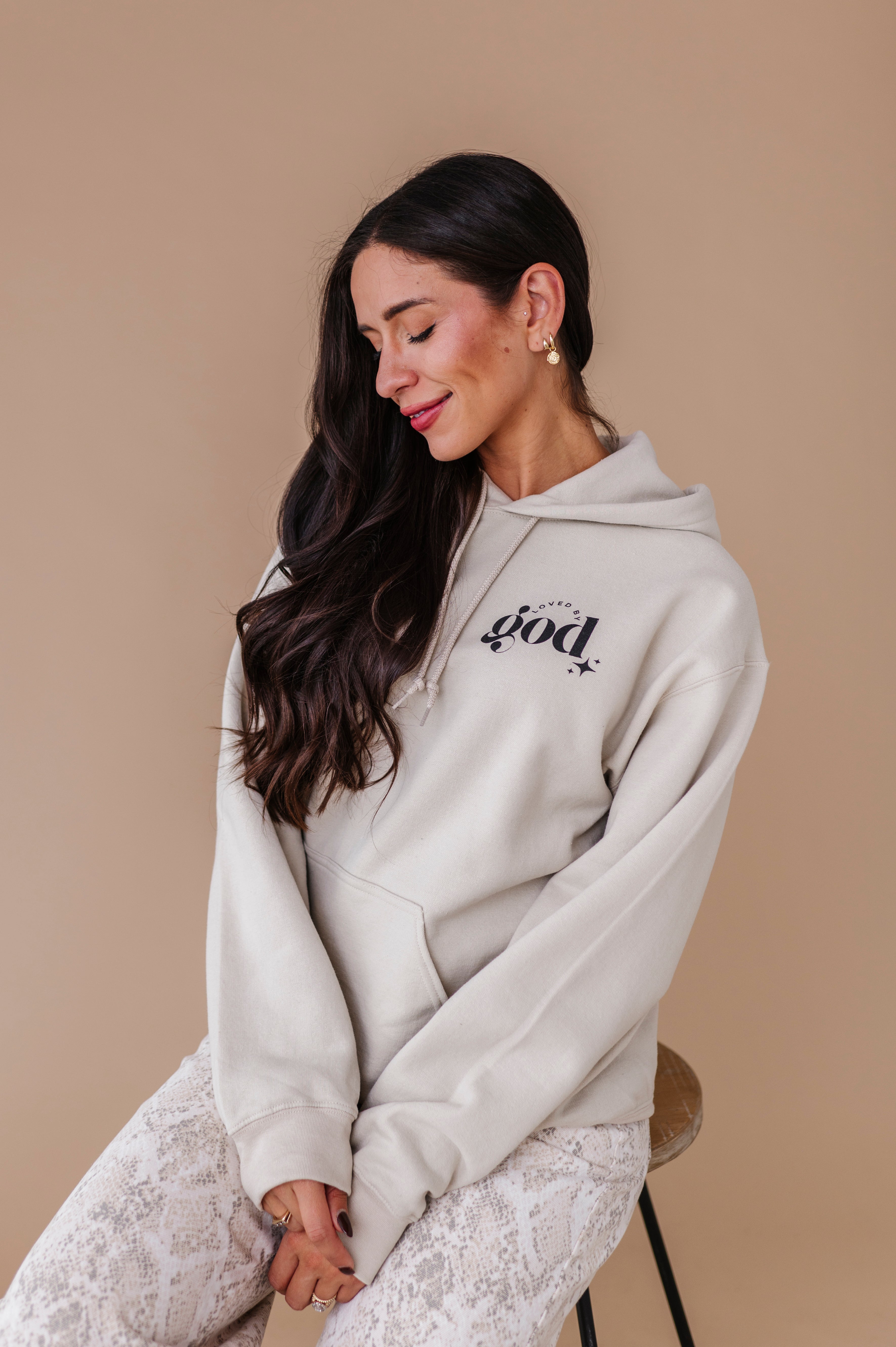 For God So Loved The World Hoodie - Sand
