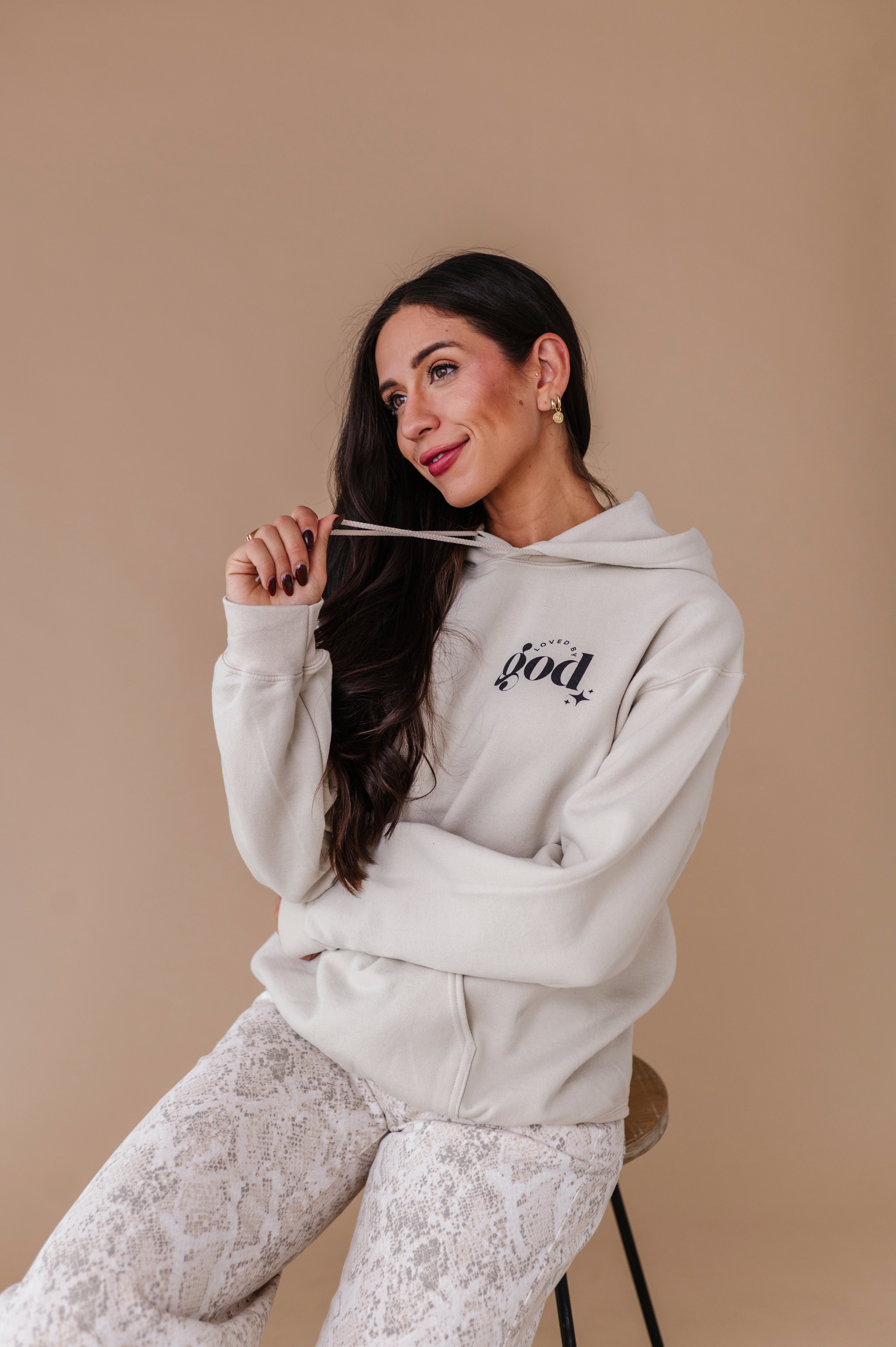 For God So Loved The World Hoodie - Sand