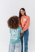 Let Your Light Shine Adult Crewneck