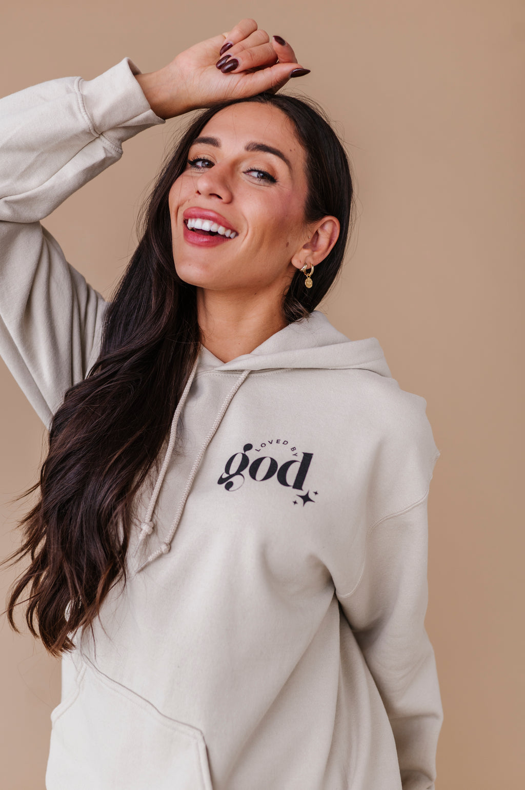 For God So Loved The World Hoodie - Sand