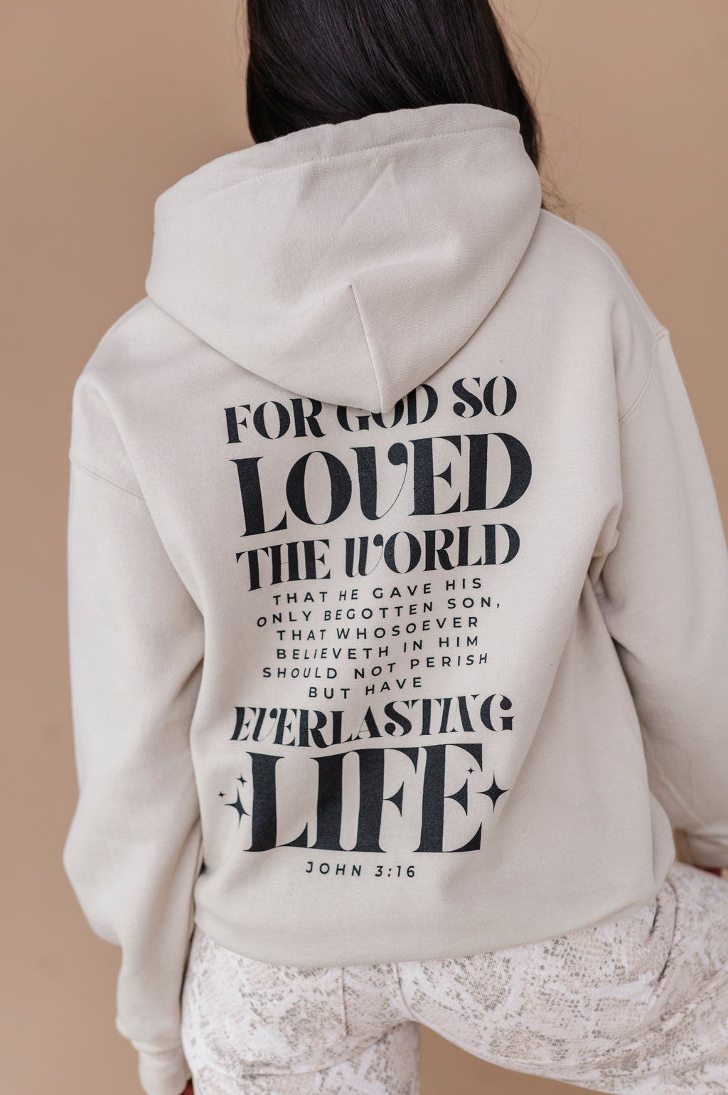 For God So Loved The World Hoodie - Sand