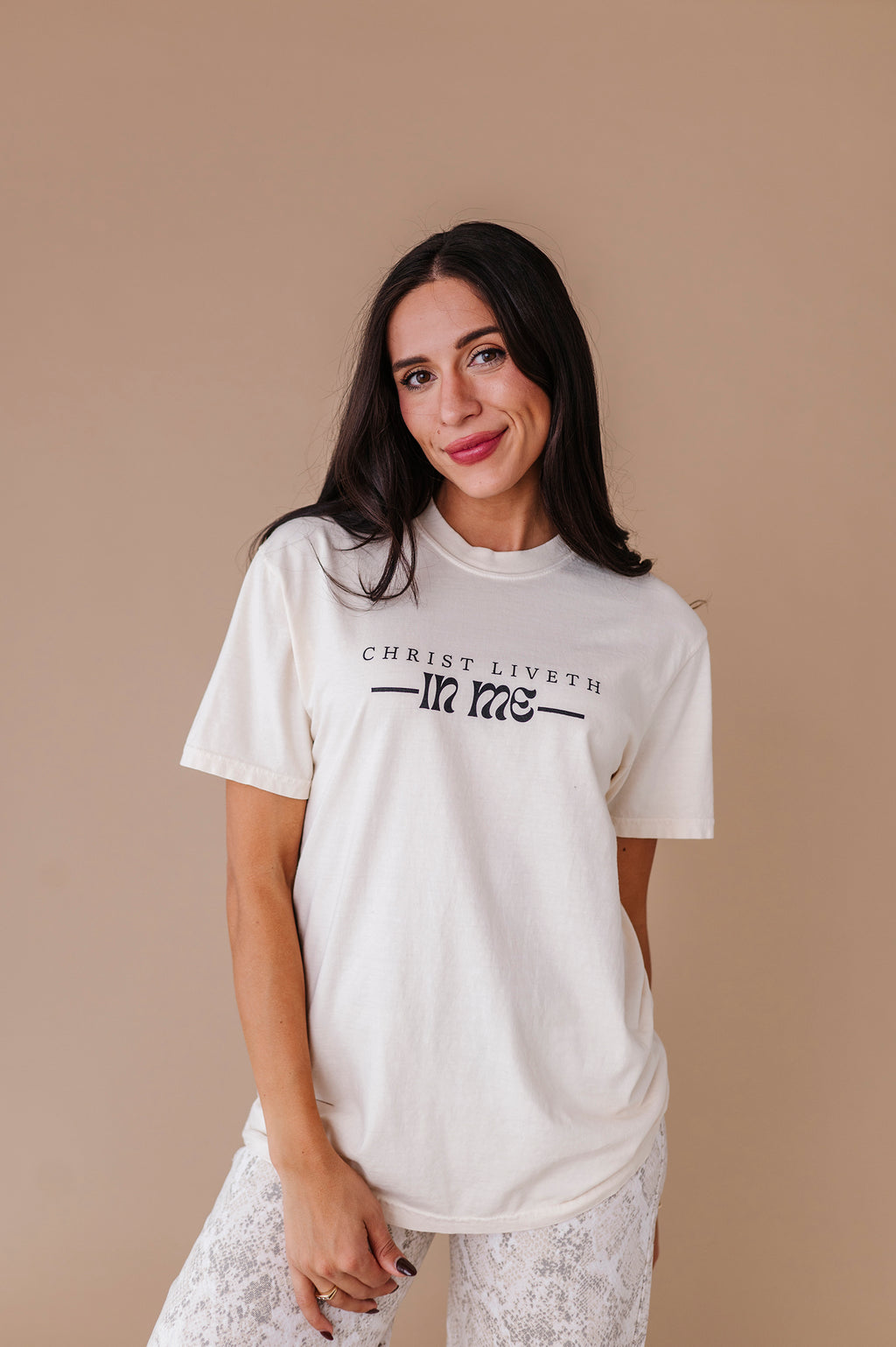 Christ Liveth In Me Adult Tee - 2 Colors