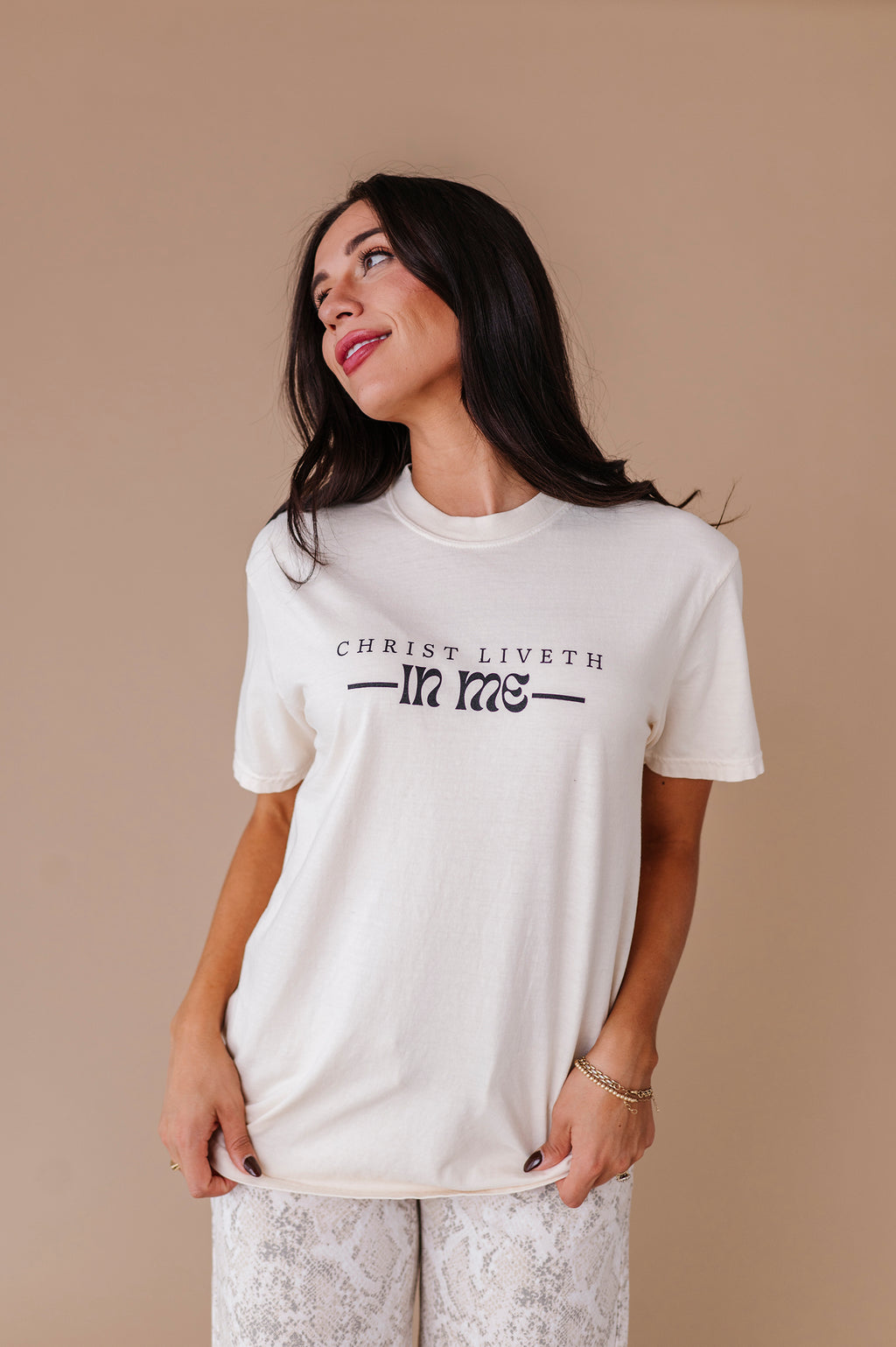 Christ Liveth In Me Adult Tee - 2 Colors