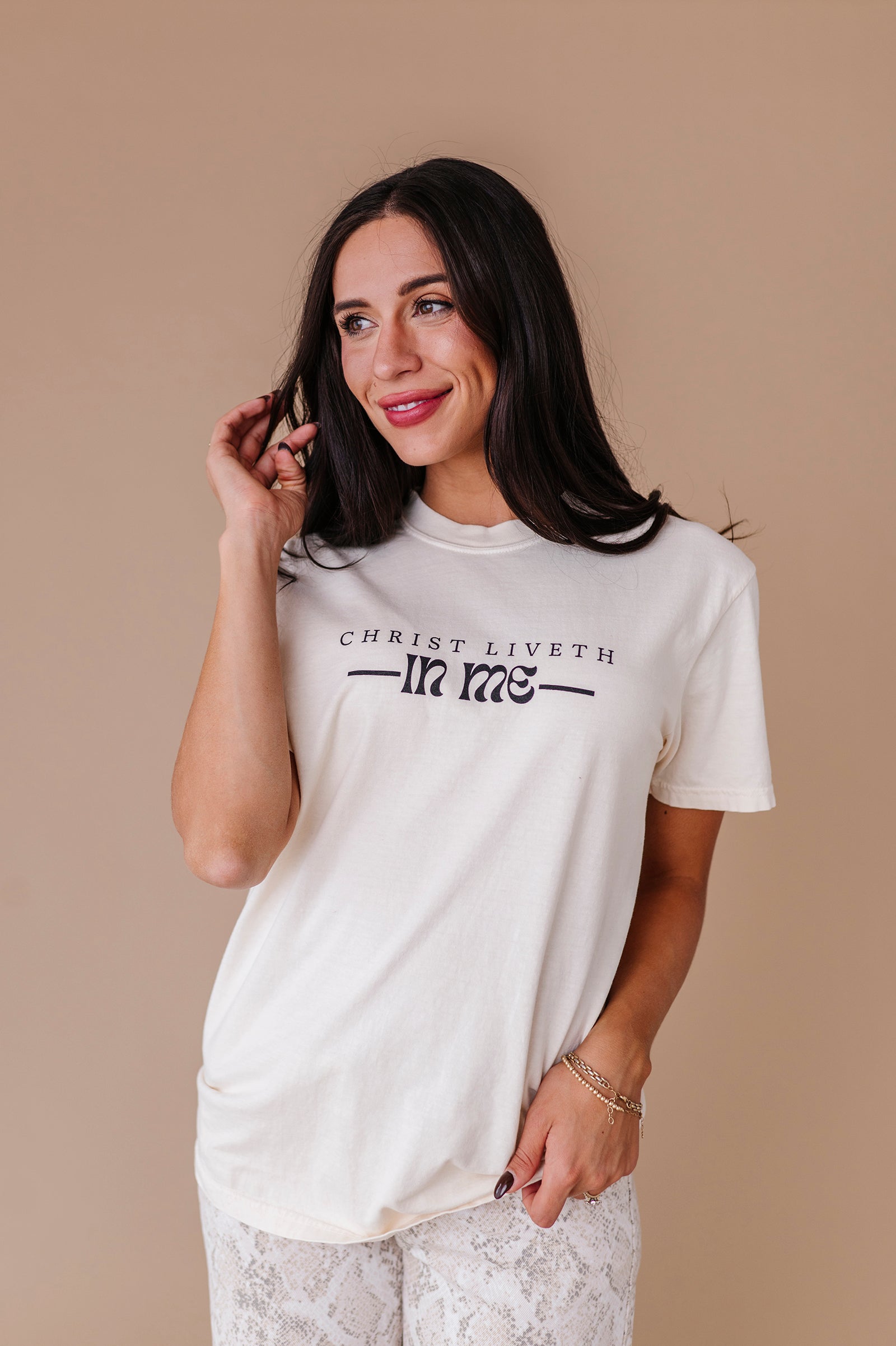 Christ Liveth In Me Adult Tee - 2 Colors