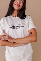 Christ Liveth In Me Adult Tee - 2 Colors